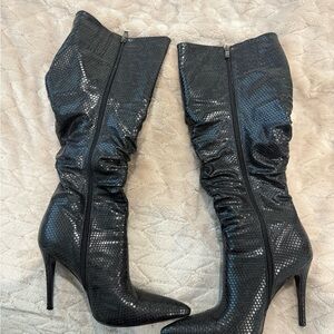 Elegant Black Stiletto Boots